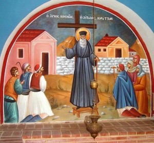 Свети Козма Етолски проповеда